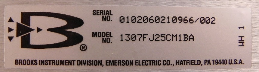 Brooks Flowmeter 1307FJ25CM1BA - Advance Operations