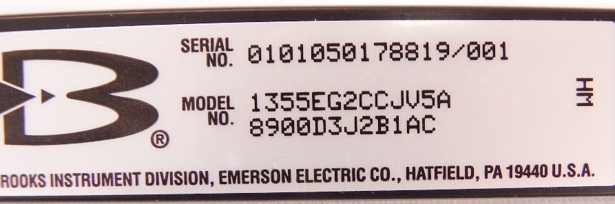 Brooks Sho-Rate Flow Meter 1355EG2CCJV5A - Advance Operations