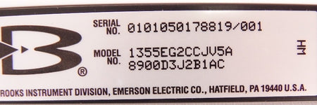 Brooks Sho-Rate Flow Meter 1355EG2CCJV5A - Advance Operations