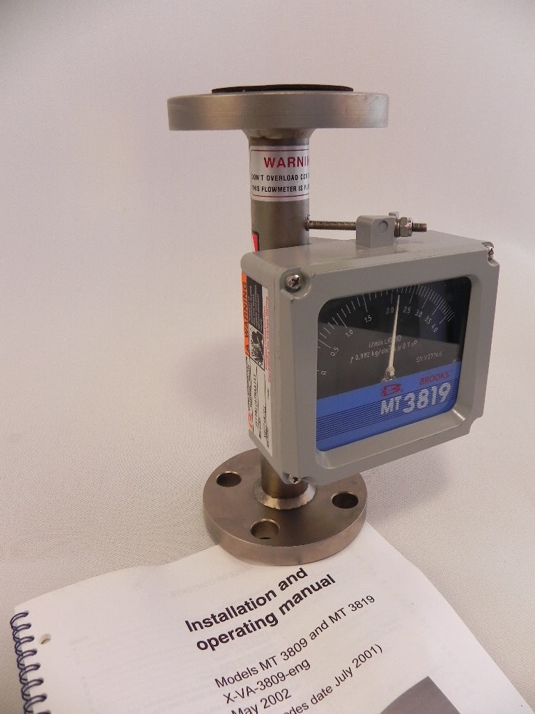 Brooks Variable Area Flowmeter 1" MT 3819 - Advance Operations