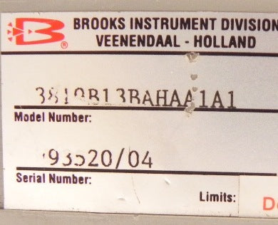Brooks Variable Area Flowmeter MT 3819 3819B13BAHAA1A1 - Advance Operations
