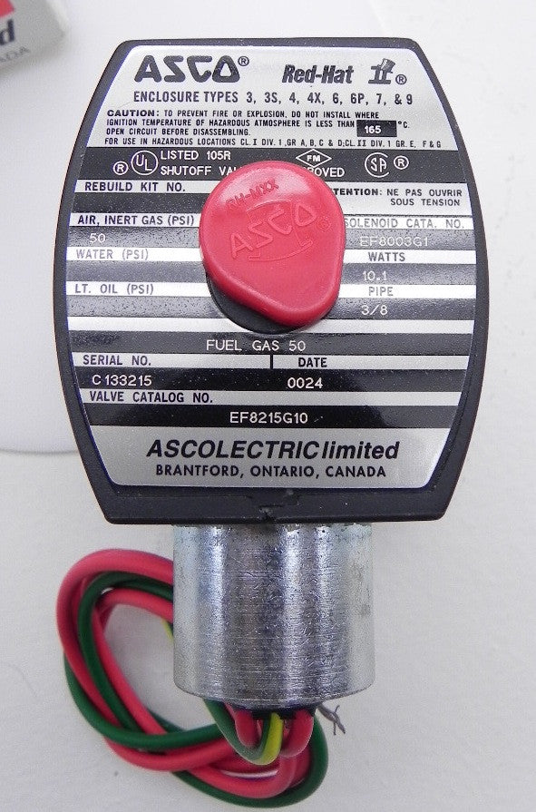 Asco Solenoid Valve EF8215G10 3/8" - Advance Operations