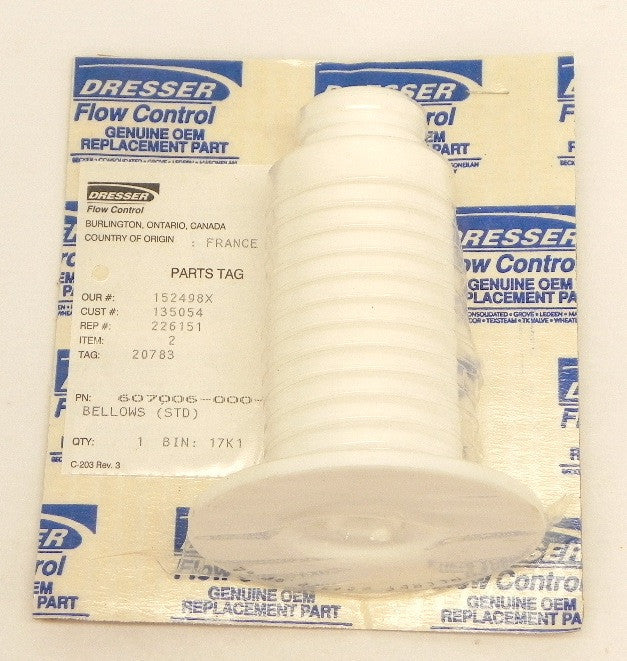 Dresser / Masoneilan PTFE Valve Bellows 607006-000-940 - Advance Operations