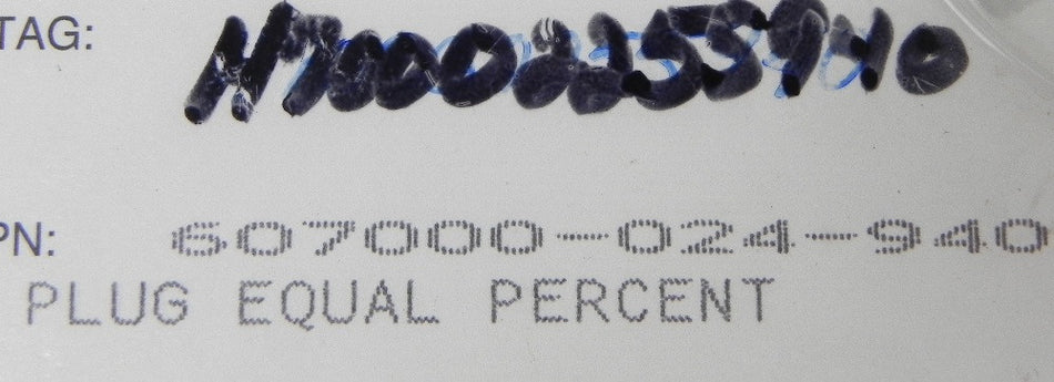 Dresser / Masoneilan Plug Equal Percent 607000-024-940 - Advance Operations