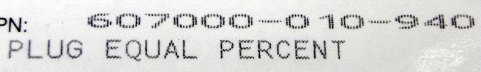 Dresser / Masoneilan Plug Equal Percent 607000-010-940 - Advance Operations