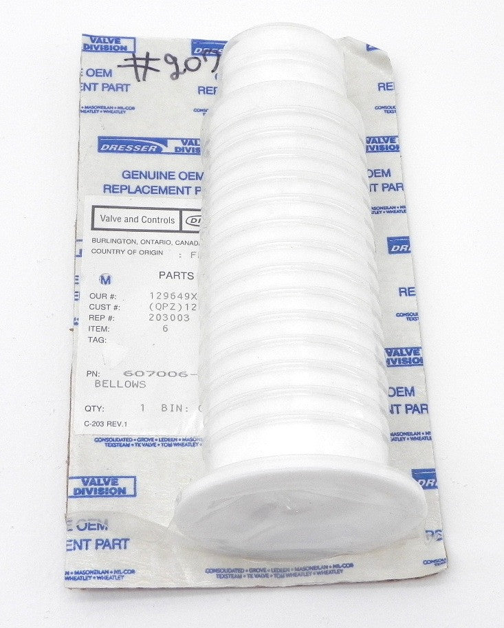Dresser / Masoneilan PTFE Valve Bellows 607006-035-940 - Advance Operations