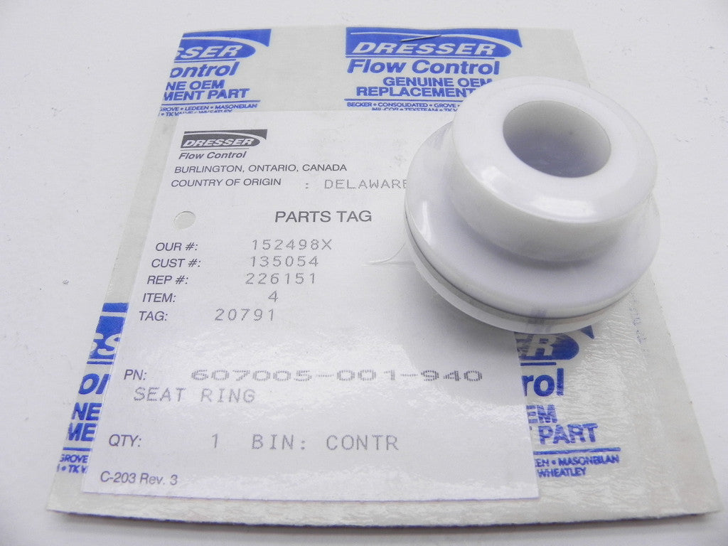 Dresser / Masoneilan Seat Ring 607005-001-940 - Advance Operations