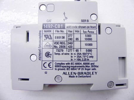 Allen-Bradley Circuit Breaker 1492-CB1G020 - Advance Operations