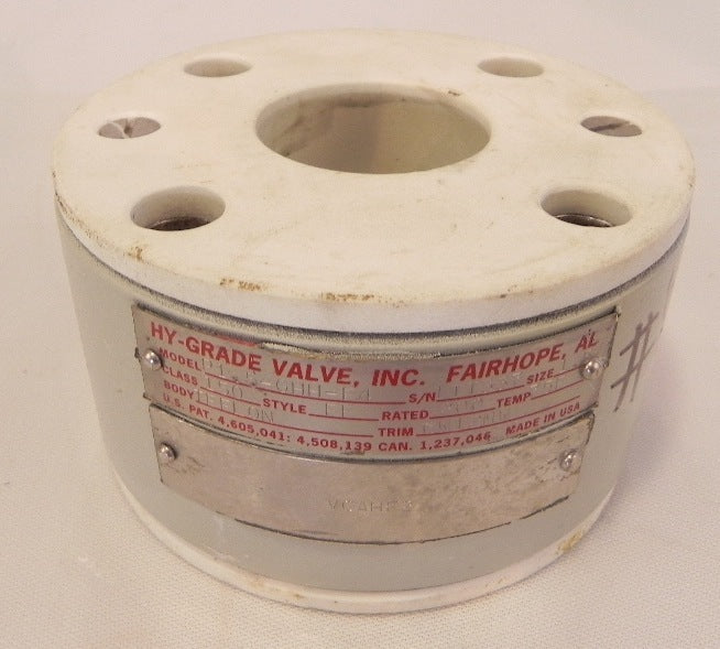 Hy-Grade PTFE Teflon Check Valve 1.5" P1.5-GHH-F4  For Corrosive Application - Advance Operations