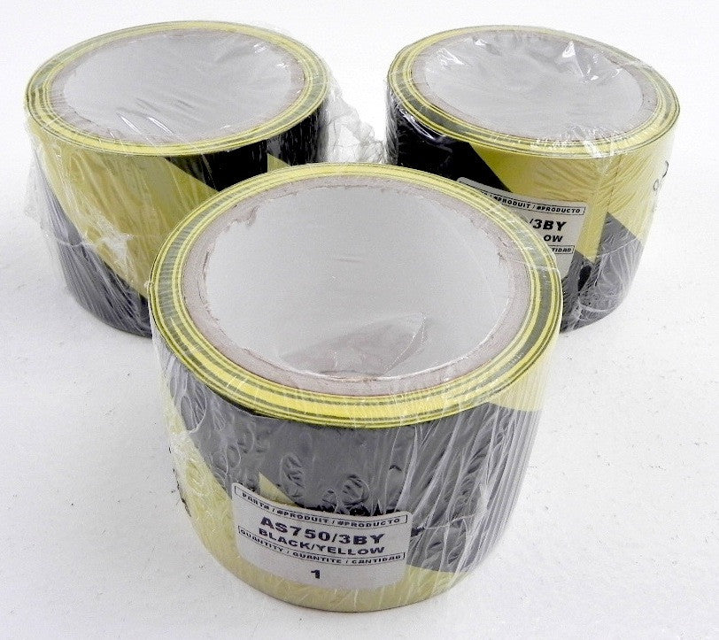 North Yellow/Black Warning Tape AS750/3BY (3) - Advance Operations