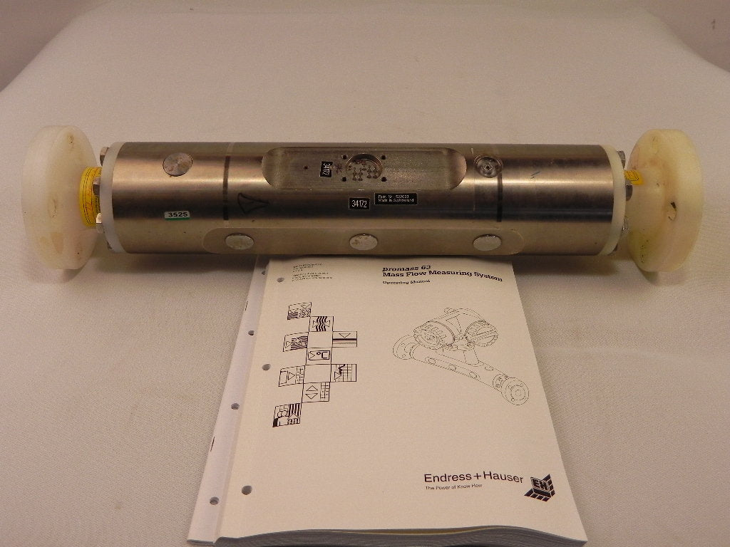 Endress+Hauser Mass Flow Meter Tube Promass 63 - Advance Operations