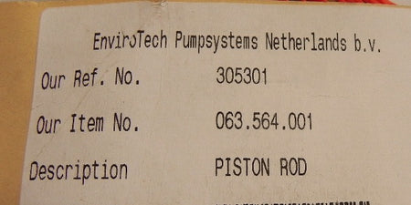 Weir Pumps Piston Rod (GEHO TZPM) 063.564.001 - Advance Operations