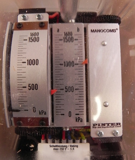 Pinter Manocomb Pressure Switch IP65/2KA/S 0-1600 kPa - Advance Operations