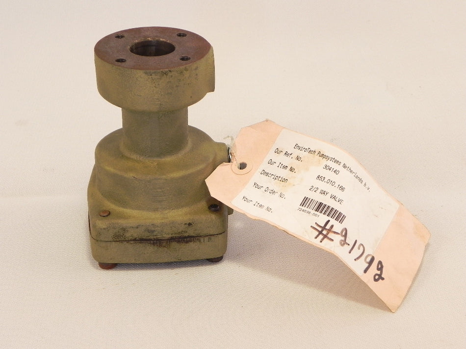 Weir GEHO Pump 2/2 Way Valve 853.010.166 - Advance Operations