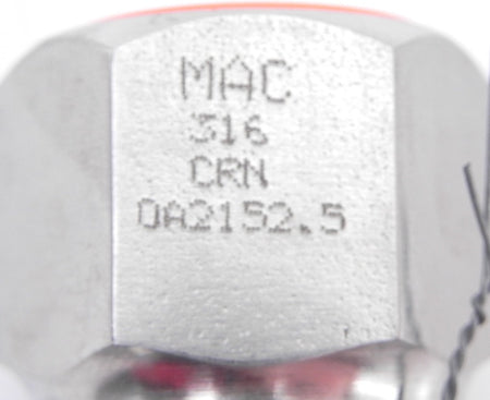 Mac-Weld  316 SS Thermowell TW03A12L06 6" - Advance Operations