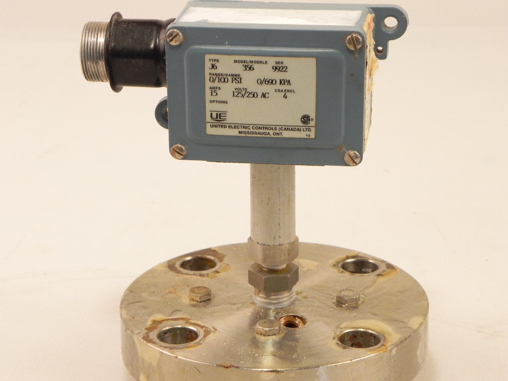 United Electric Type J6 Model 356 Pressure Switch - Advance Operations