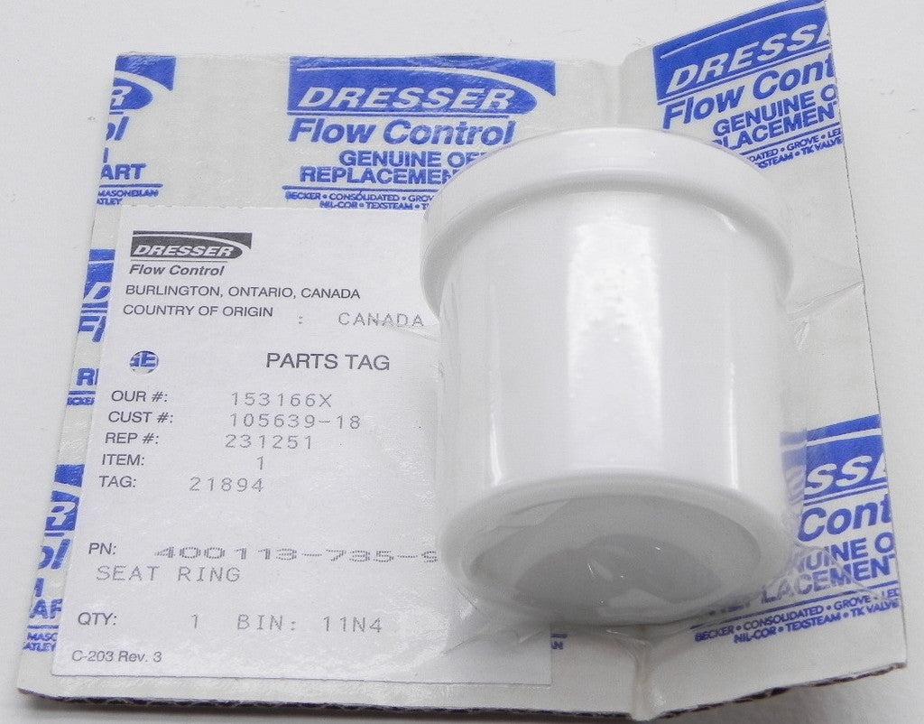 Dresser / Masoneilan PTFE Seat Ring 400113-735-940 - Advance Operations