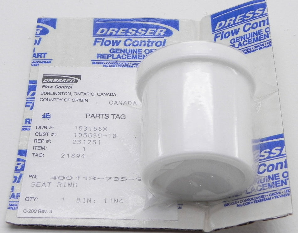 Dresser / Masoneilan PTFE Seat Ring 400113-735-940 - Advance Operations