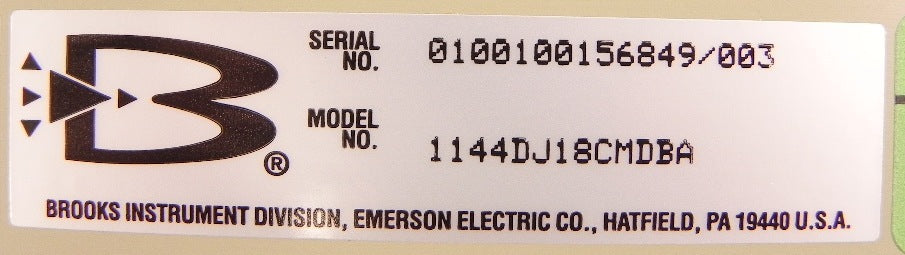 Brooks Flowmeter 1144DJ18CMDBA - Advance Operations