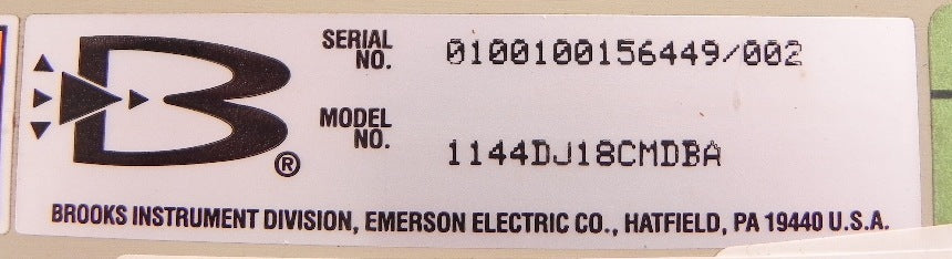 Brooks Flowmeter 1144DJ18CMDBA - Advance Operations