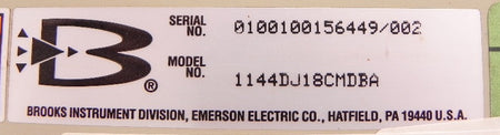 Brooks Flowmeter 1144DJ18CMDBA - Advance Operations