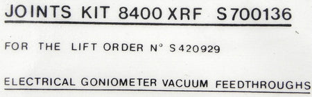 ARL O-Ring Kit 8400 XRF / S 700136 - Advance Operations
