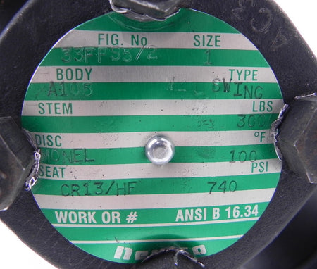 Newco Check Valve 1" 33FFS5/2 - Advance Operations