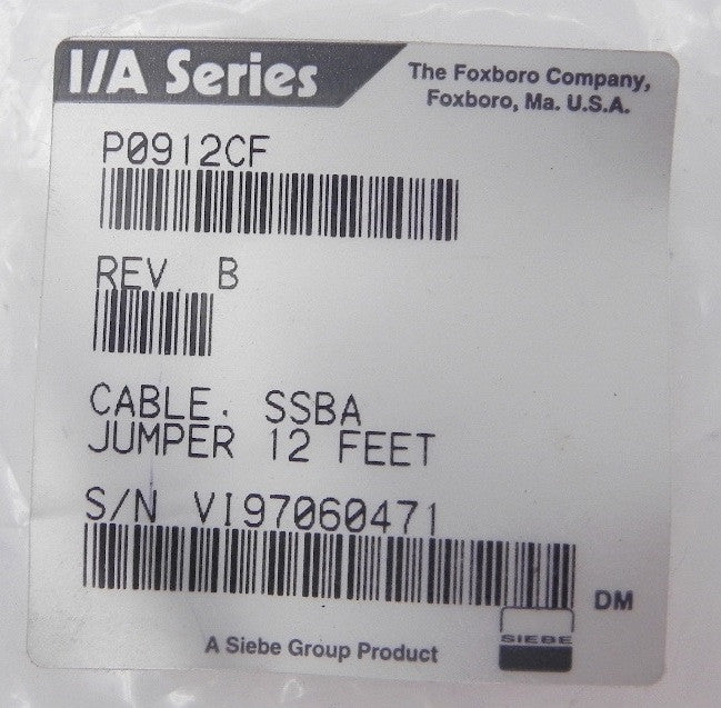 Foxboro Nodebus A Extension Cable P0912CF 12 FT - Advance Operations
