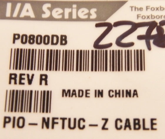 Foxboro I/A Series Cable P0800DB rev R - Advance Operations