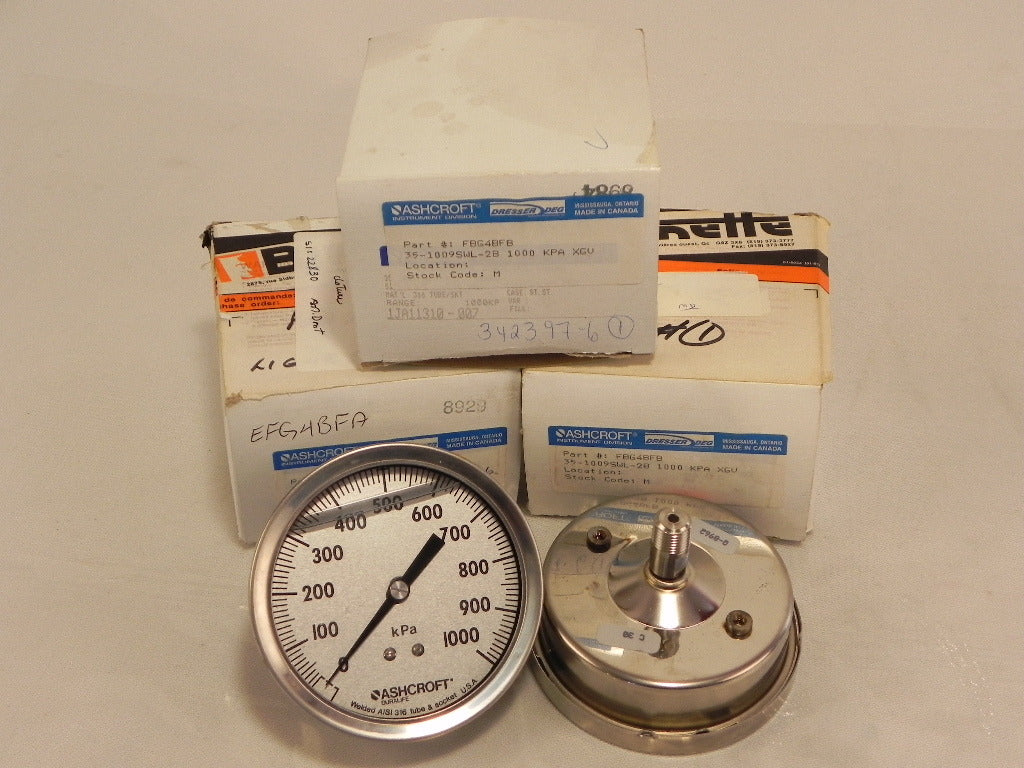 Ashcroft Pressure Gauge FBG4BFB (Lot of 3) - Advance Operations