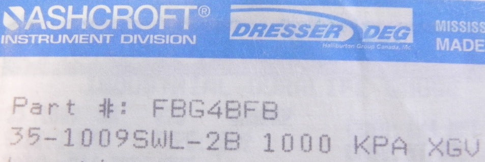 Ashcroft Pressure Gauge FBG4BFB (Lot of 3) - Advance Operations