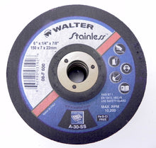 Load image into Gallery viewer, Walter Grinding Wheel Stainless 08-F600 (Lot of 8) - Advance Operations
