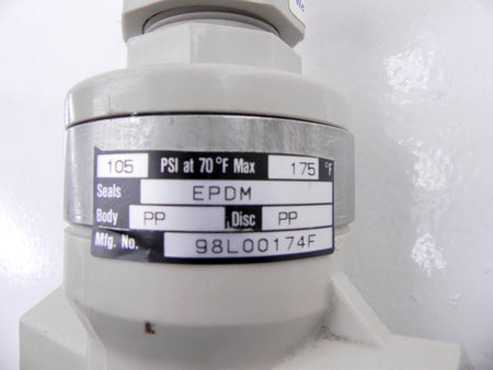 Chemline Plastics Globe Valve 1" 98L00174F - Advance Operations