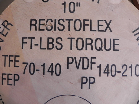 Resistoflex Spectacle Blind Flanges PTFE-Lined 10" - Advance Operations