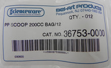 Load image into Gallery viewer, Bel-Art Scienceware Polypropylene Scoop 200CC 36753-0000 PK12 - Advance Operations

