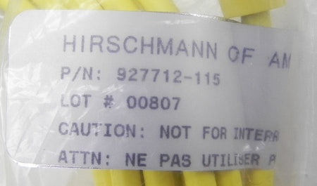 Hirschmann Tripleshield Connection Cable 927712-115 - Advance Operations