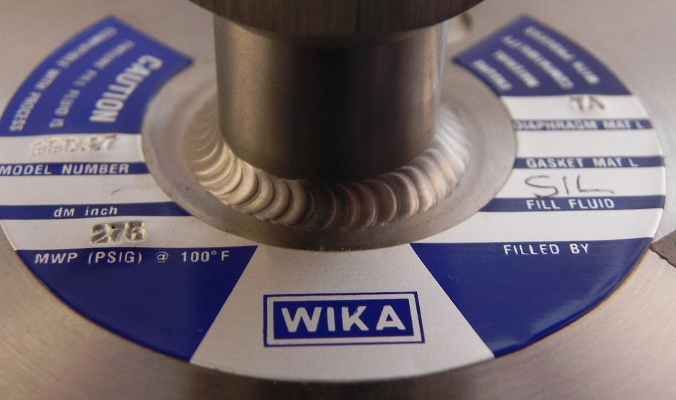 Wika Pressure Gauge w/ Diaphragm 0-400 kPa 4-1/2" - Advance Operations