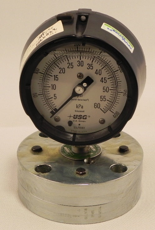 Ametek / USG Pressure Gauge w/ Seal Diaphragm 0-60 psi - Advance Operations