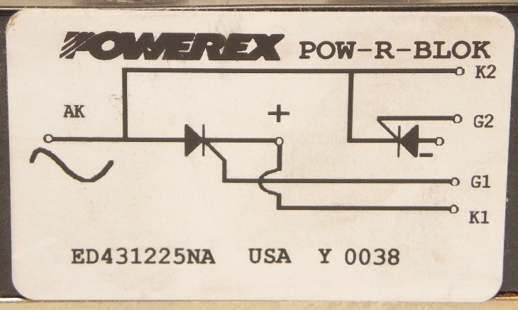 Powerex Thyristor Module ED431225NA - Advance Operations