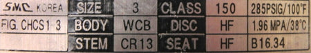 SMC Check Valve 3" CHCS1-3 - Advance Operations