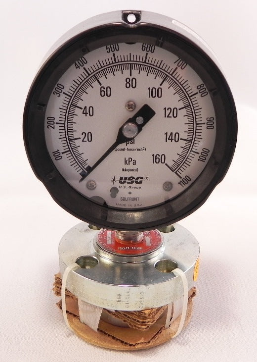 Ametek Pressure Gauge w/ Diaphragm 0-160 psi 4-1/2" - Advance Operations
