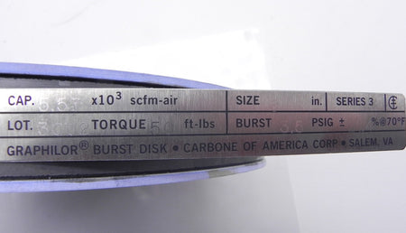Carbone of America Rupture Disc SERIE-3 8" - Advance Operations