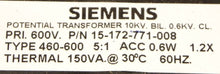 Load image into Gallery viewer, Siemens Current Transformer 15-172-771-008 - Advance Operations
