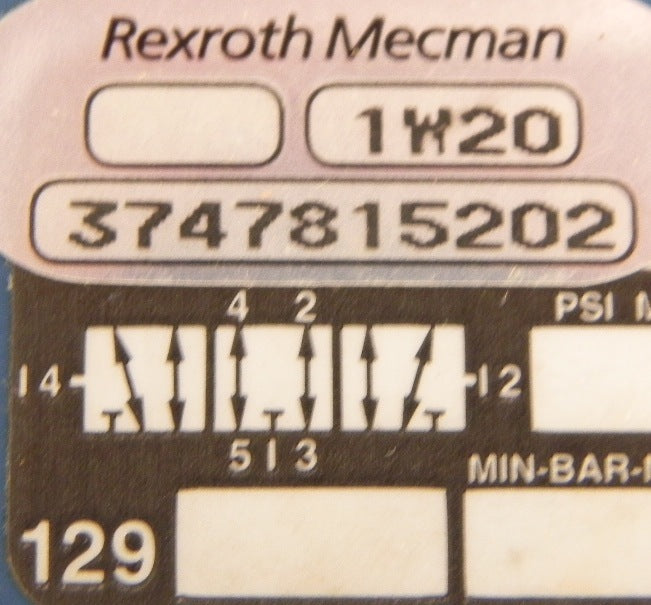 Rexroth Ceram Distributor 3747815202 / 374 781 52 02 - Advance Operations