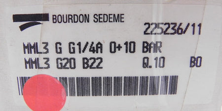 Bourdon Sedeme Pressure Gauge MML3 EN837 - Advance Operations