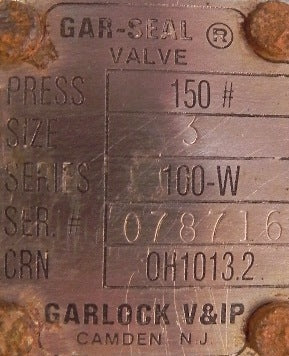 Masoneilan / Garlock Butterfly Valve 38000 3" - Advance Operations