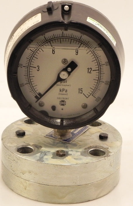 Ametek / USG Pressure Gauge w/ Seal Diaphragm 0-15 psi - Advance Operations