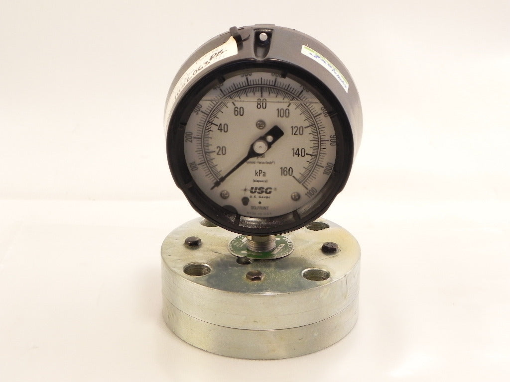 Ametek / USG Pressure Gauge w/ Seal Diaphragm 0-160 psi - Advance Operations