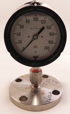 Wika Pressure Gauge w/ Diaphragm 0-200 kPa 4-1/2