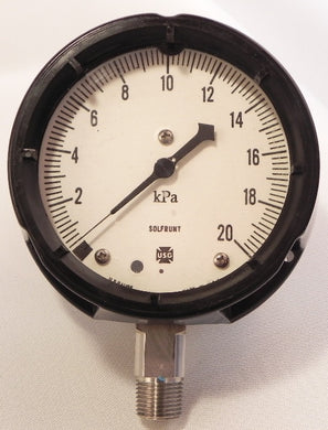 Ametek / USG Pressure Gauge 0-20 kPa 4-1/2